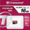 Transcend Premium 400x microSDHC 16GB U1