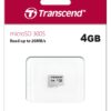 Transcend 300S microSDHC 4GB Class 10 U3 V30 A1
