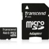 Transcend microSDHC 4GB Class 10 + SD Adapter