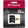 Transcend 500S microSDHC 32GB Class 10 U3 V30 + SD Adapter