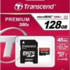 Transcend Premium 400x microSDXC 128GB Class 10 + SD Adapter