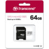 Transcend 300S microSDXC 64GB U1 A1 + SD Adapter