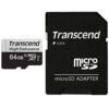 Transcend 350V microSDXC 64GB Class 10 U1 + SD Adapter