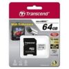 Transcend High Endurance microSDXC 64GB Class 10 + SD Adapter