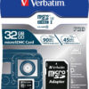 Verbatim microSDHC Pro 32GB Class 10 + SD Adapter