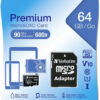 Verbatim microSDXC 64GB Class 10 UHS-I + SD Adapter