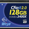 Wise Advanced CFast 2.0 Card 3400x 128GB blue