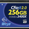 Wise Advanced CFast 2.0 Card 3400x 256GB blue