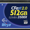 Wise Advanced CFast 2.0 Card 3500x  512GB blue