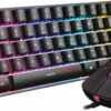Zeroground KB-1900GUMS Torii Σετ Gaming Πληκτρολόγιο Tenkeyless με RGB φωτισμό & Ποντίκι